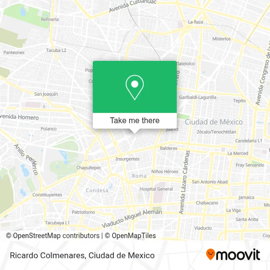 Ricardo Colmenares map