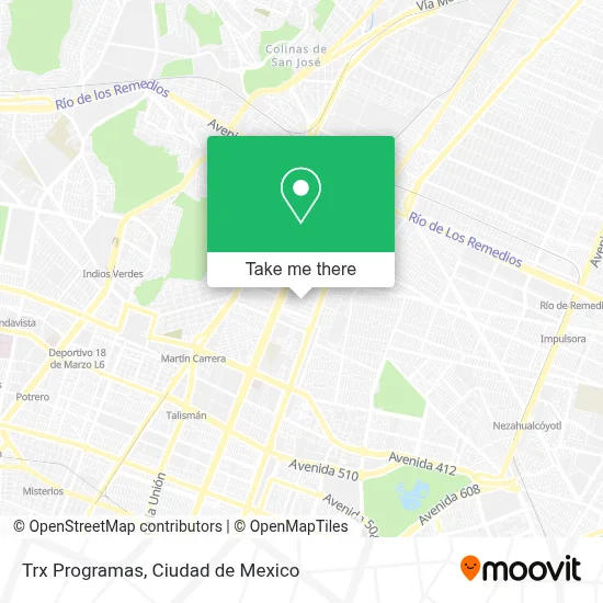 Trx Programas map