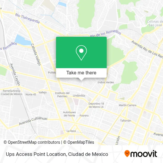 Ups Access Point Location map