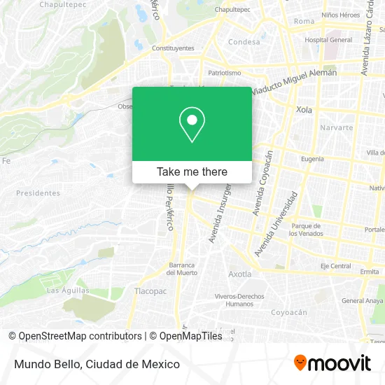 Mundo Bello map