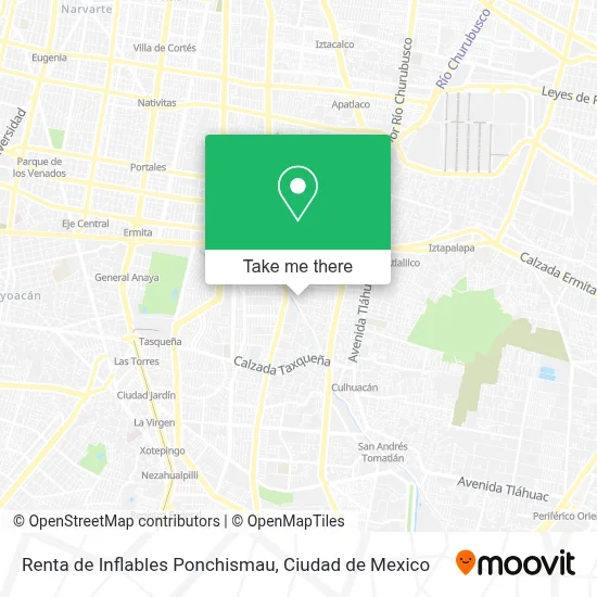 Renta de Inflables Ponchismau map