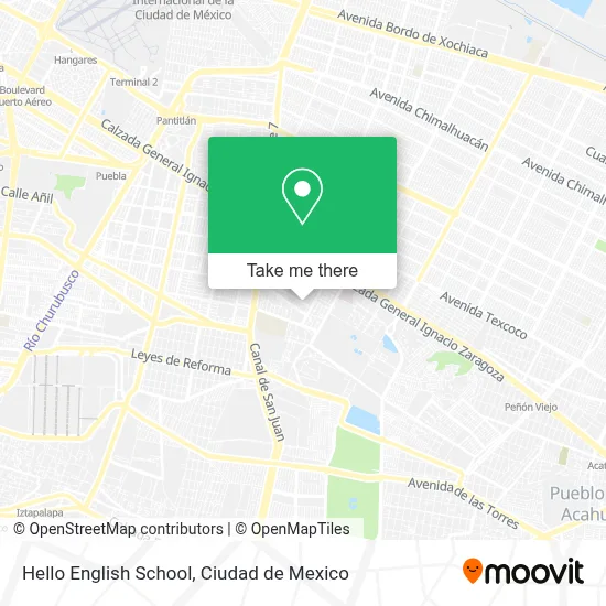 Hello English School map