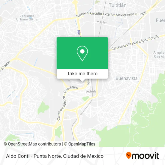 Aldo Conti - Punta Norte map