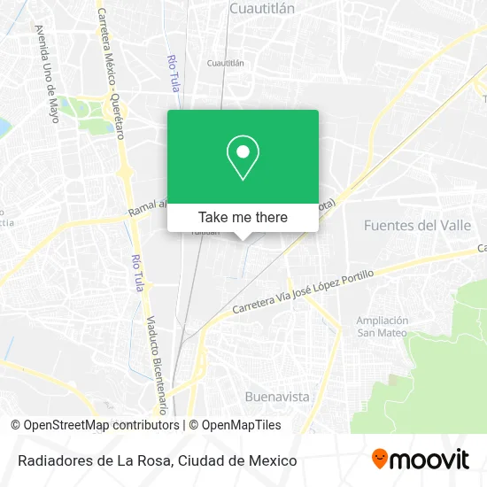 Radiadores de La Rosa map