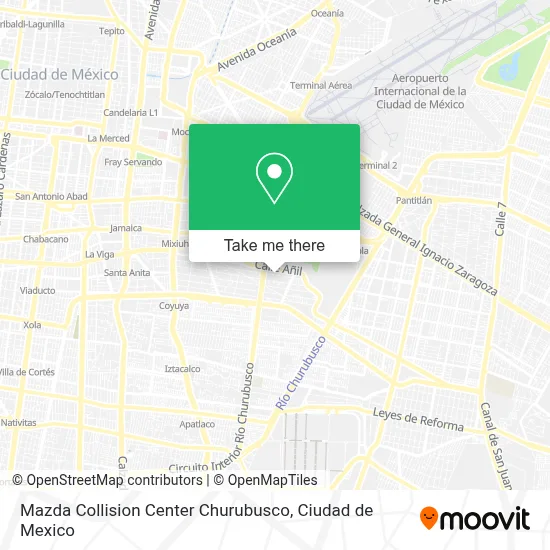Mazda Collision Center Churubusco map