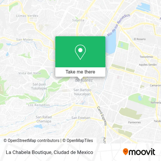 La Chabela Boutique map