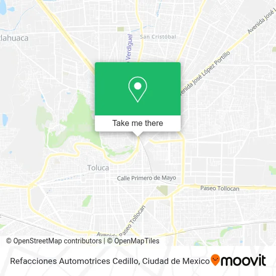 Refacciones Automotrices Cedillo map