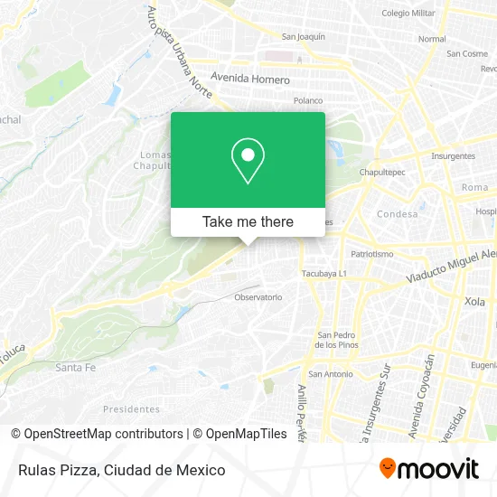 Rulas Pizza map