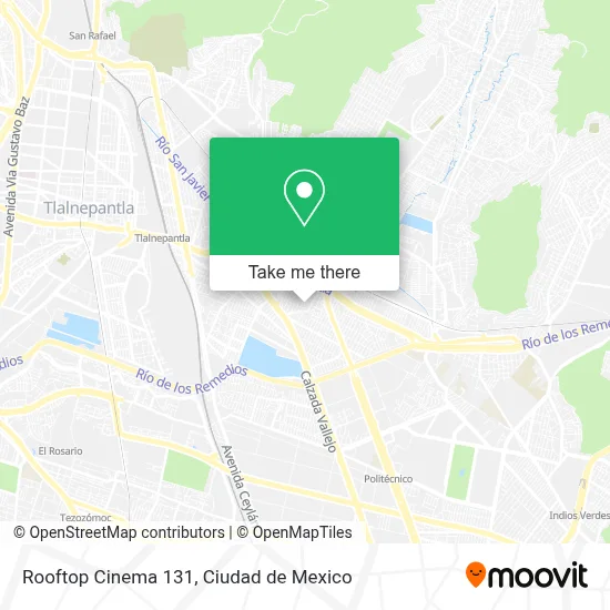 Rooftop Cinema 131 map