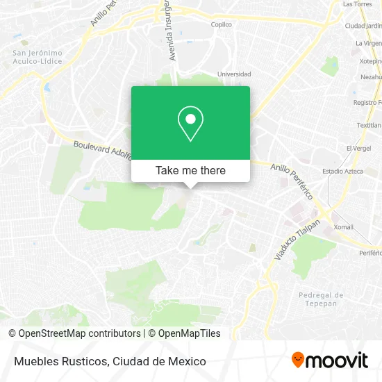 Muebles Rusticos map
