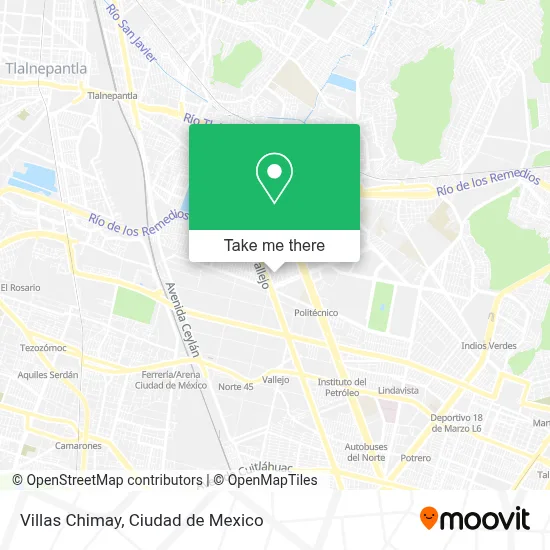 Villas Chimay map