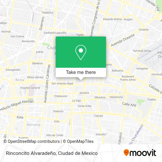 Rinconcito Alvaradeño map