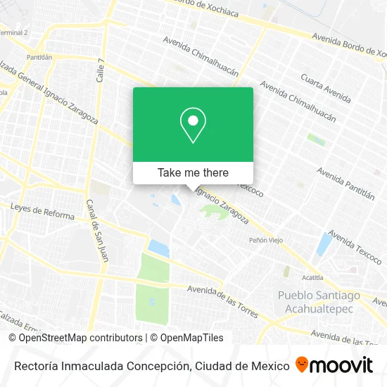 Rectoría Inmaculada Concepción map