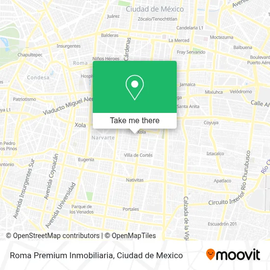 Roma Premium Inmobiliaria map