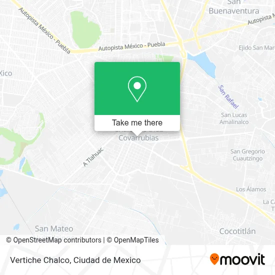 Vertiche Chalco map
