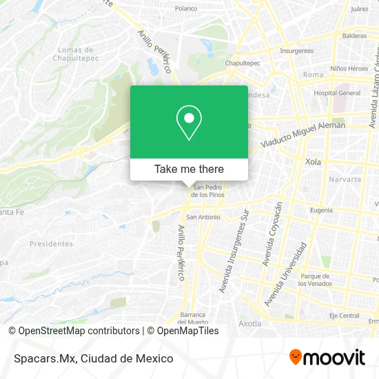 Spacars.Mx map