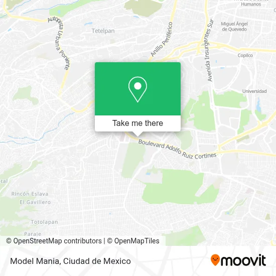 Model Mania map