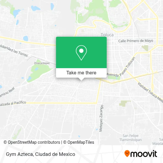 Gym Azteca map