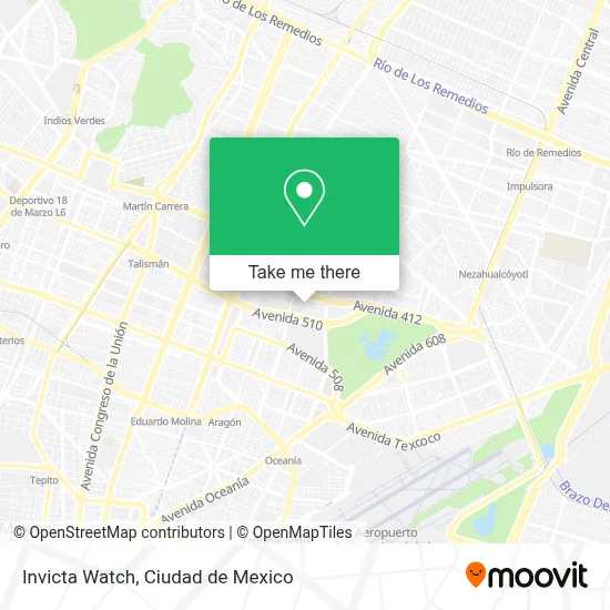 Invicta Watch map