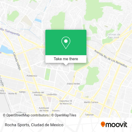 Rocha Sports map