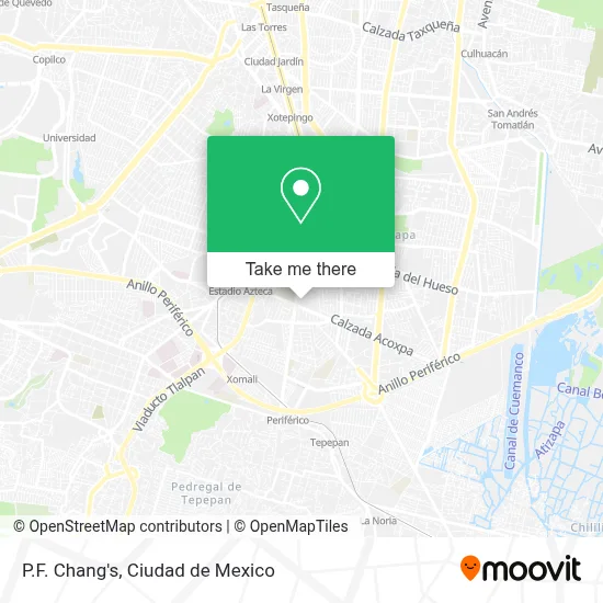 P.F. Chang's map