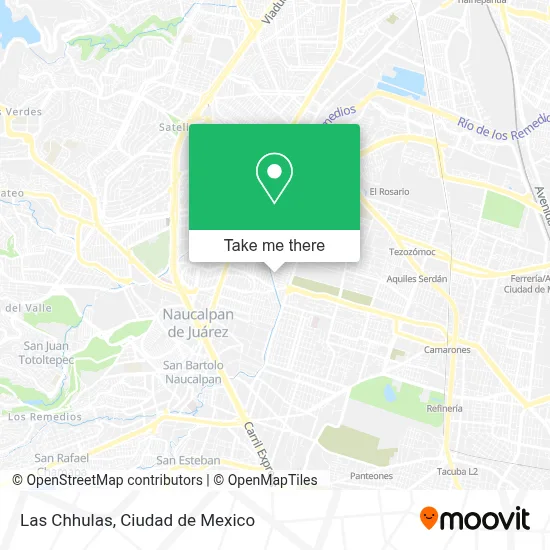 Las Chhulas map
