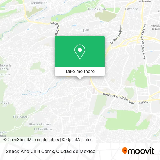 Snack And Chill Cdmx map