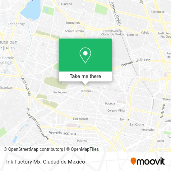 Ink Factory Mx map