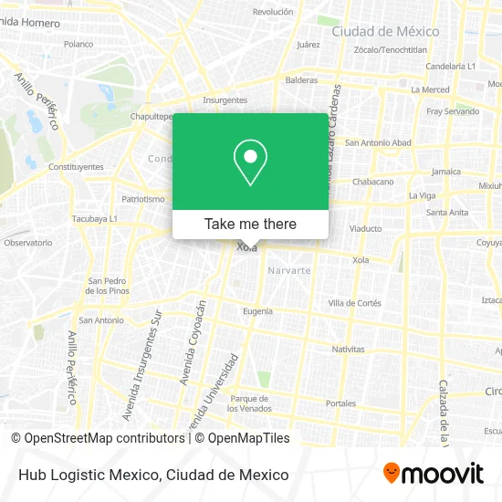 Hub Logistic Mexico map