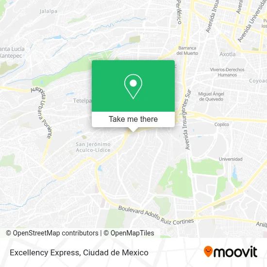 Excellency Express map