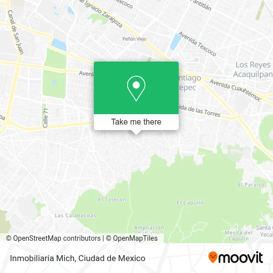 Inmobiliaria Mich map