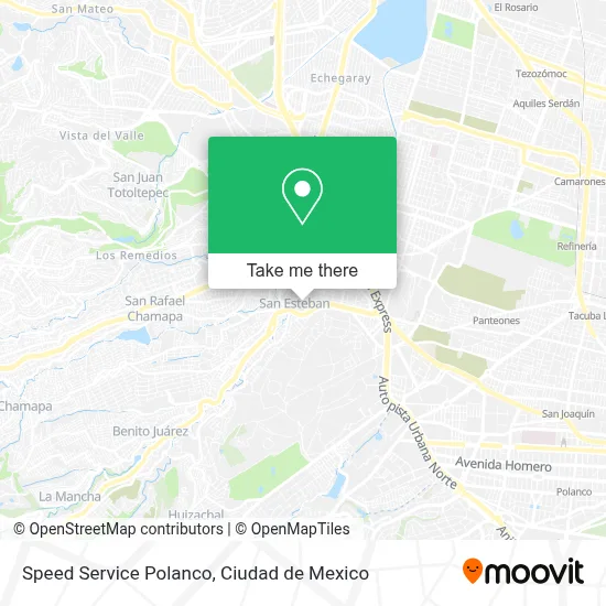 Speed Service Polanco map
