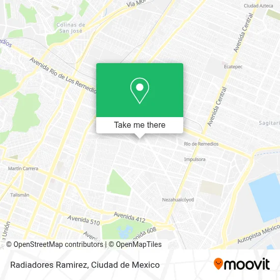 Radiadores Ramirez map