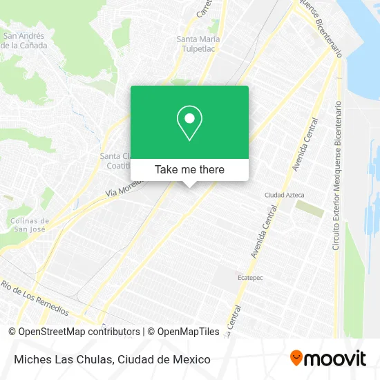 Miches Las Chulas map