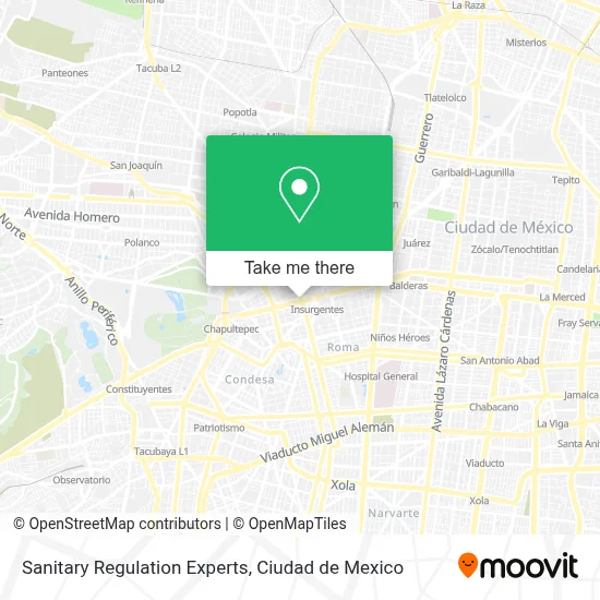 Sanitary Regulation Experts map