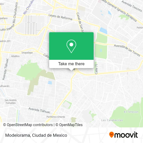 Modelorama map