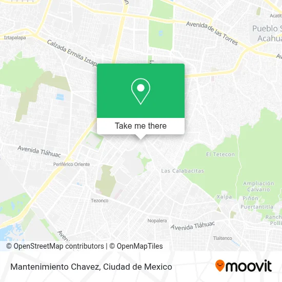 Mantenimiento Chavez map