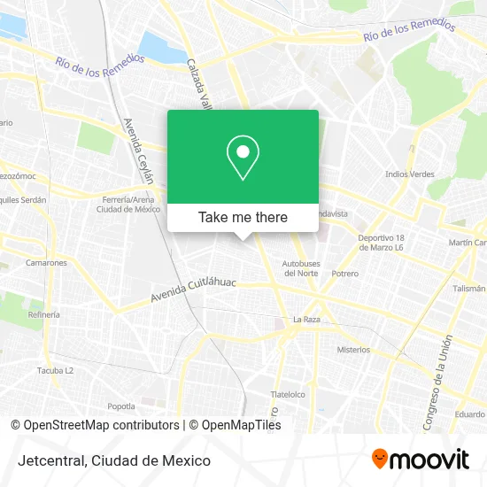 Jetcentral map