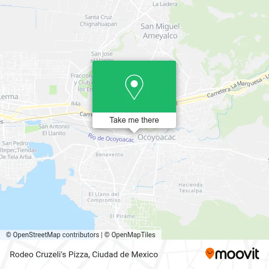 Rodeo Cruzeli's Pizza map