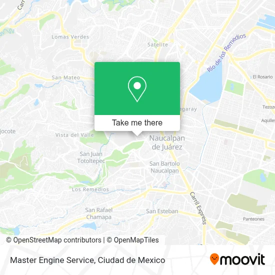 Master Engine Service map