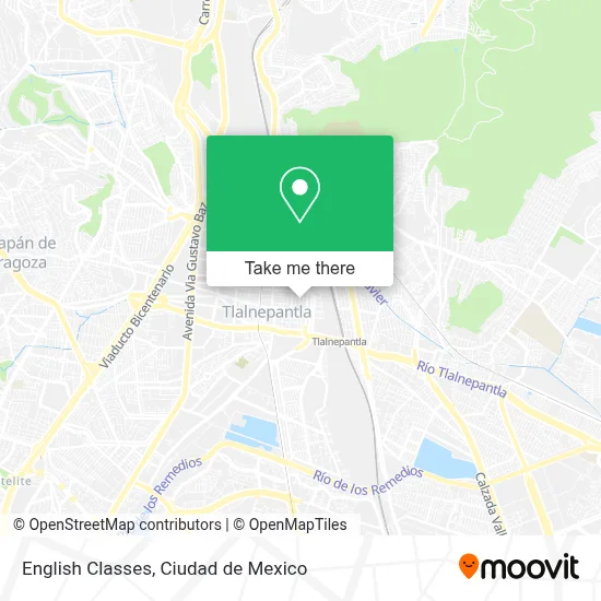 English Classes map