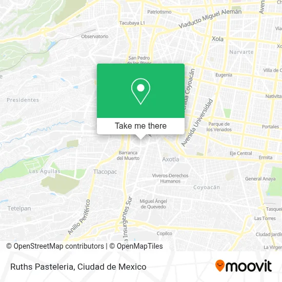 Ruths Pasteleria map