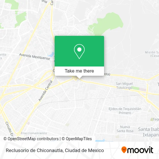 Reclusorio de Chiconautla map