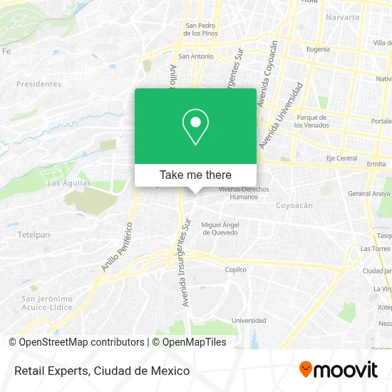 Retail Experts map