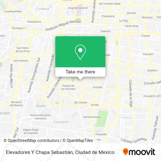 Elevadores Y Chapa Sebastián map
