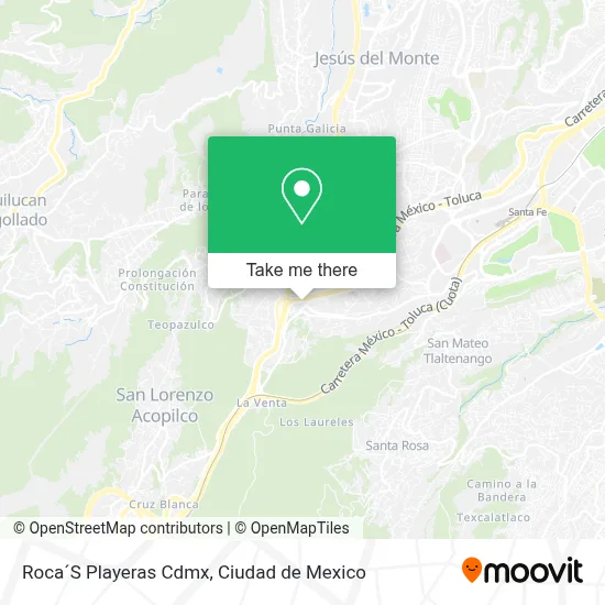 Roca´S Playeras Cdmx map