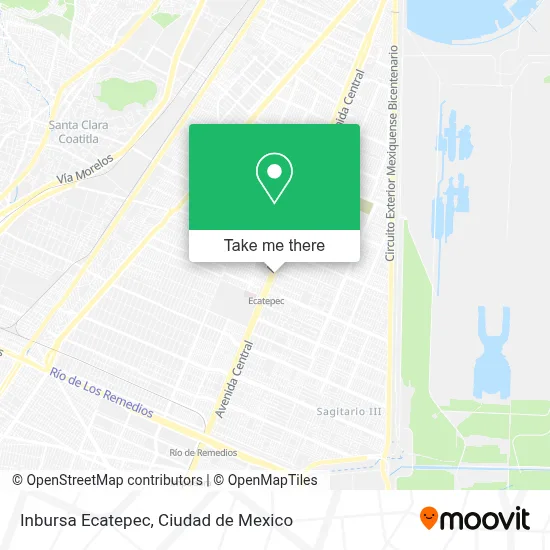 Inbursa Ecatepec map