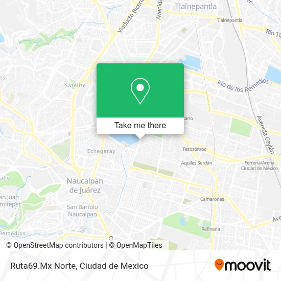 Ruta69.Mx Norte map