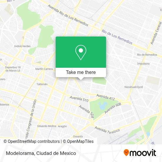 Modelorama map