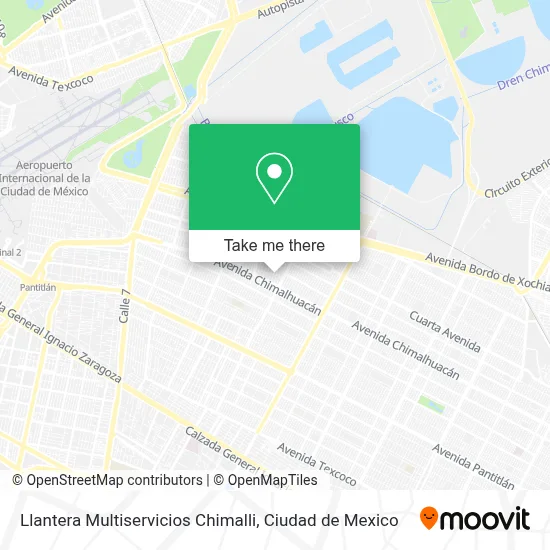 Llantera Multiservicios Chimalli map